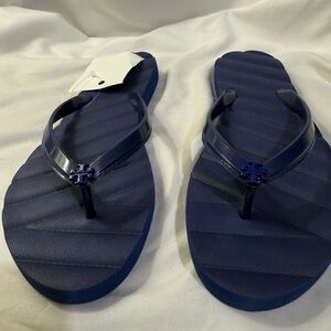 Tory Burch KIRA FLIP-FLOP Color: Dark Indigo W/Size 10